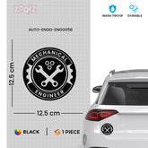 Durable Mechanical Engineer Vehicle Sticker